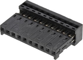 661010152023, 10-Way IDC Connector Socket for Cable Mount, 1-Row