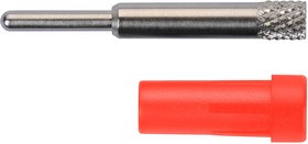 EPB 6053 Ni / RT, Red Female Banana Socket, 2mm Connector, Plug In Termination, 10A, 33 V ac, 70V dc, Nickel Plating