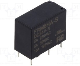 FRM8HA-S-DC24V, Relay: electromagnetic; SPST-NO; Ucoil: 24VDC; Icontacts max: 5A