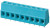 TB004-508-09BE, Fixed Terminal Blocks Terminal block, screw type, 5.08 , horizontal, 9 poles, CUI Blue, slotted screw, PCB mount