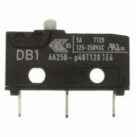 DB1C-C1AA, Micro Switch DB, 6A, 1CO, 1.47N, Plunger