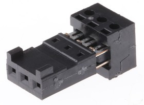 4782837103470, 3-Way IDC Connector Socket for Cable Mount, 1-Row