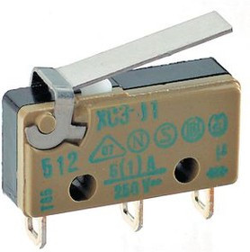 XCG8-81-J1Z1, Micro Switch XC, 100mA, 1CO, 0.6N, Lever
