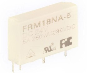 FRM18NA-24VDC, Реле: электромагнитное, SPST-NO, Uобмотки: 24ВDC, 5A/250ВAC, PCB