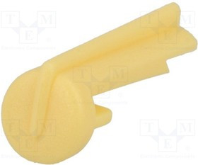 A1105004, Указатель, пластмасса, желтый, распорным стержнем, Форма: стрелка
